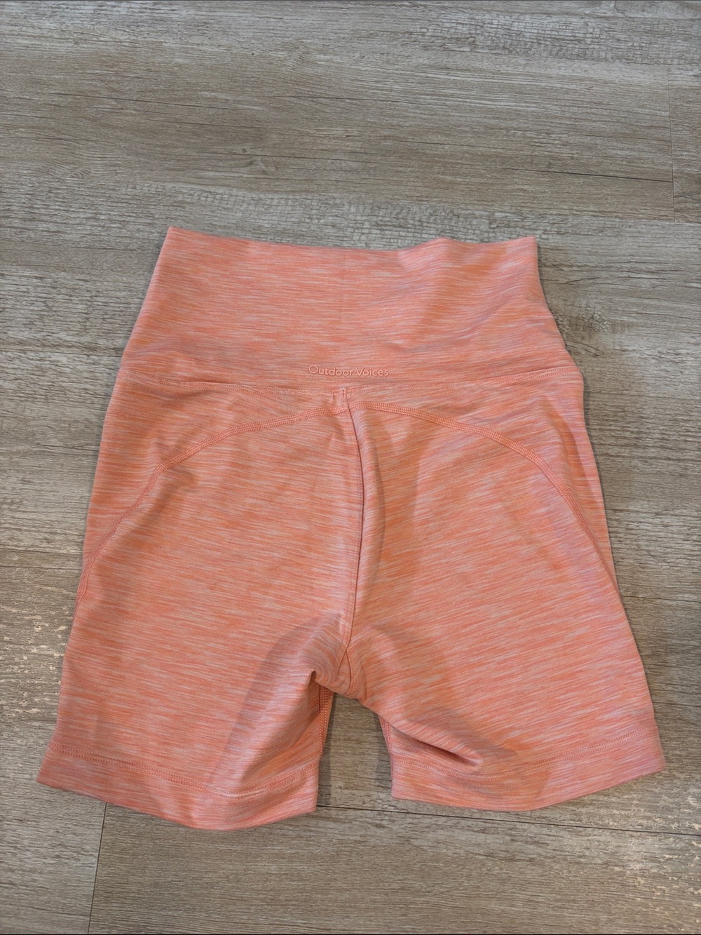 Outdoor Voices Coral Heather Bike Short 5”